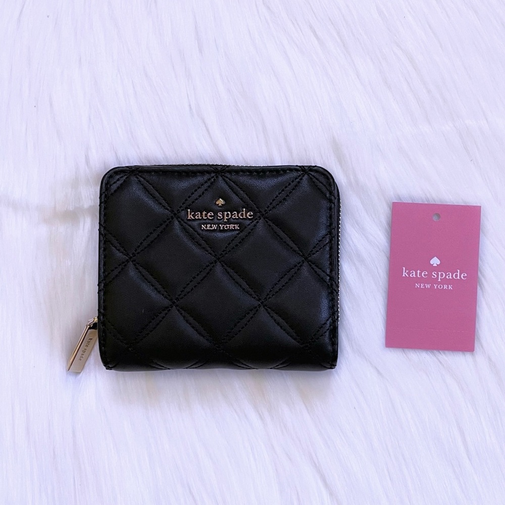 Kate Spade Natalia Small Zip Around Quilted Wallet